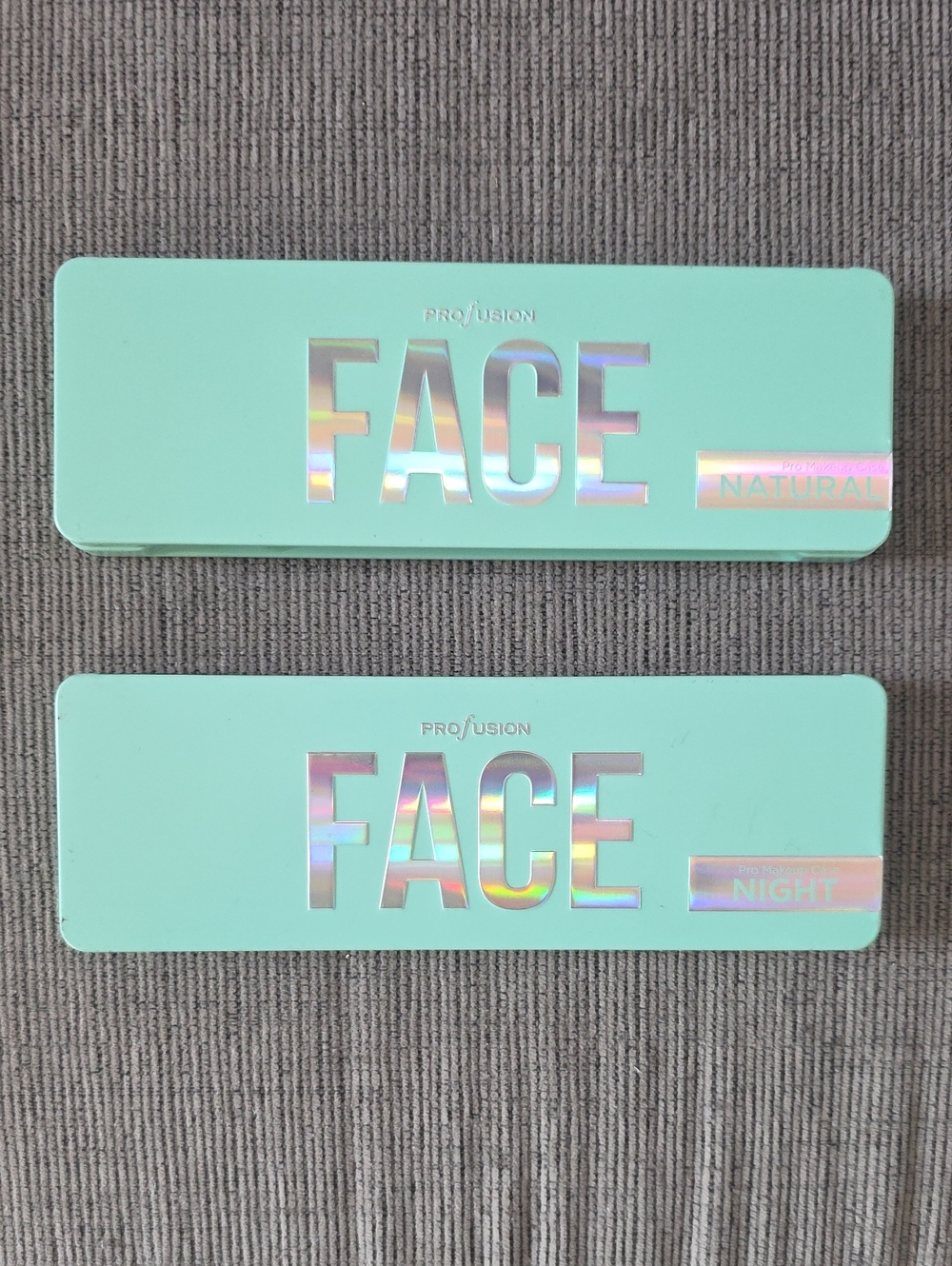 Profusion Cosmetics FACE Palettes - Natural & Night, Both New.